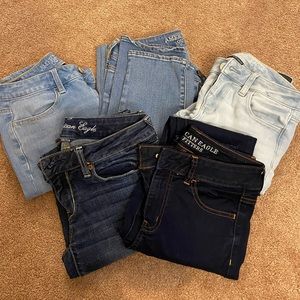 American eagle jeans - set of five.